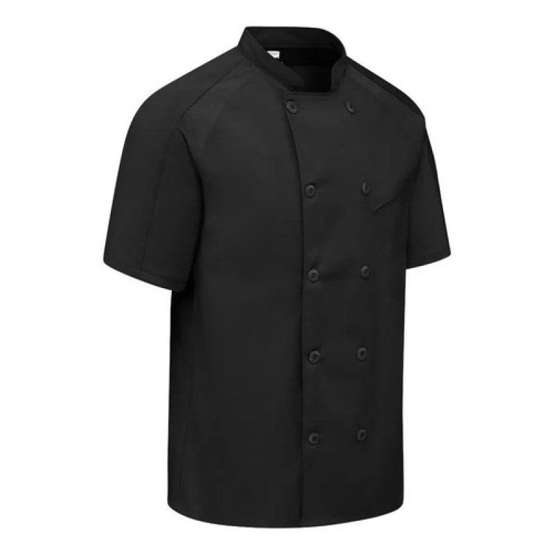 Red Kap 052m Filipina Chef Manga Corta Flujo Aire Extras #mlpos_3 | Color: BK - Negra #color_bk_-_negra #sku_052mbkss3xl