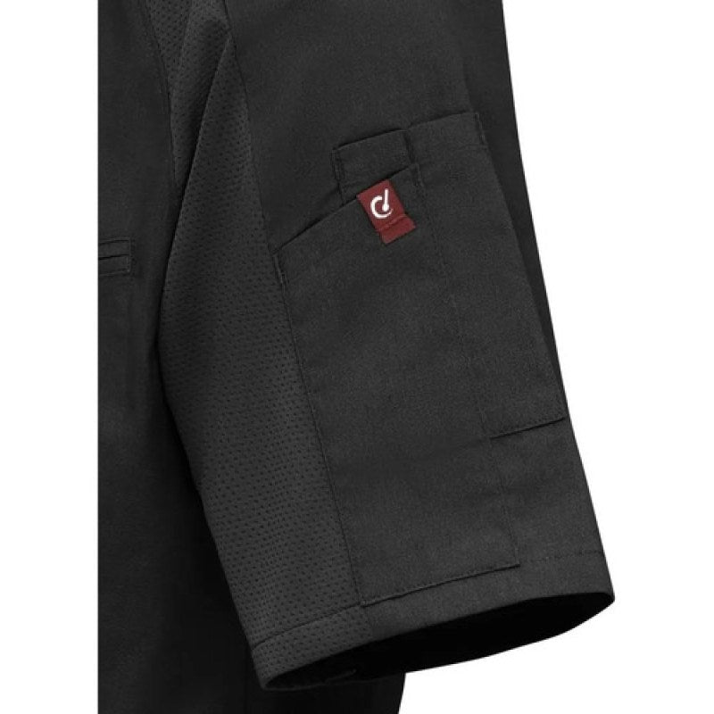 Red Kap 052m Filipina Chef Manga Corta Flujo Aire Extras #mlpos_5 | Color: BK - Negra #color_bk_-_negra #sku_052mbkss3xl