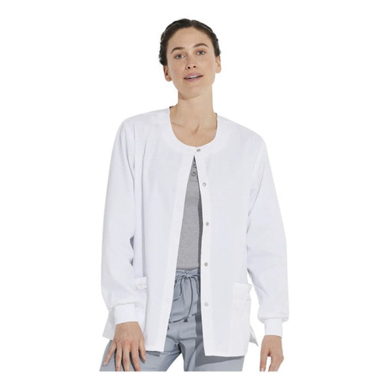 Dickies 86306 Chamarra Médica Clínica Quirúrgica Mujer #mlpos_1 | Color: WHWZ - Blanca #color_whwz_-_blanca #sku_86306whwzl #sku_86306whwzm #sku_86306whwzs #sku_86306whwzxl #sku_86306whwzxs