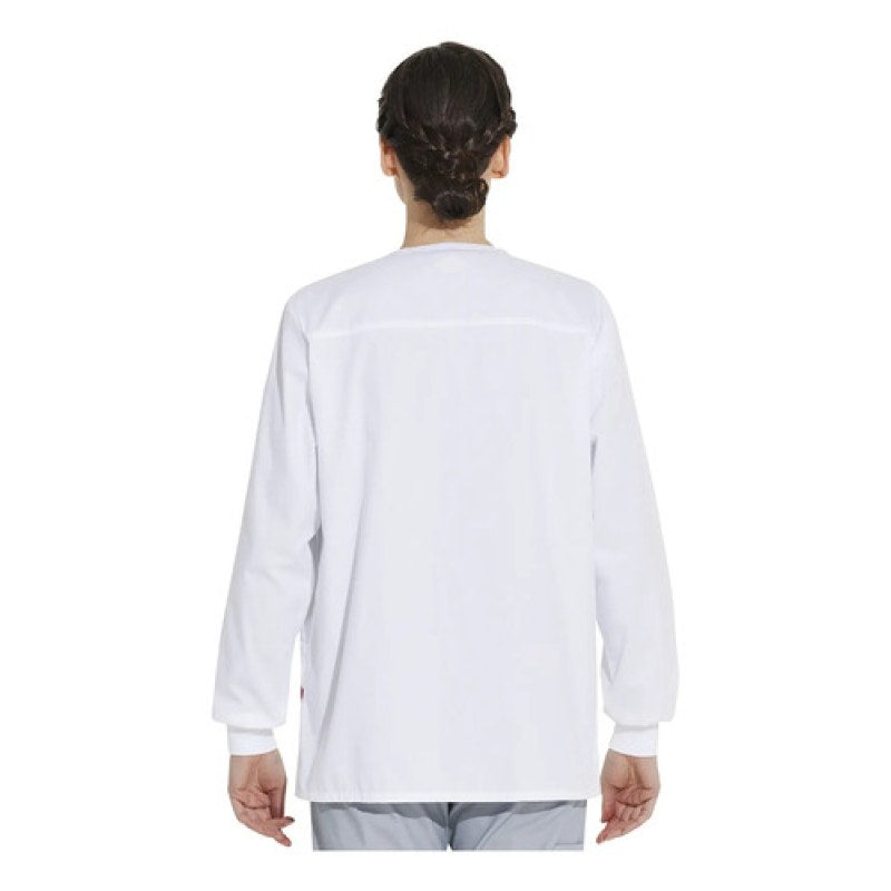 Dickies 86306 Chamarra Médica Clínica Quirúrgica Mujer #mlpos_4 | Color: WHWZ - Blanca #color_whwz_-_blanca #sku_86306whwzl #sku_86306whwzm #sku_86306whwzs #sku_86306whwzxl #sku_86306whwzxs