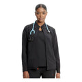 Infinity In320a Chamarra Médica Clínica Antibacterial Mujer #mlpos_1 | Color: BLK - Negra #color_blk_-_negra #sku_in320ablkl #sku_in320ablkm #sku_in320ablks #sku_in320ablkxl #sku_in320ablkxs