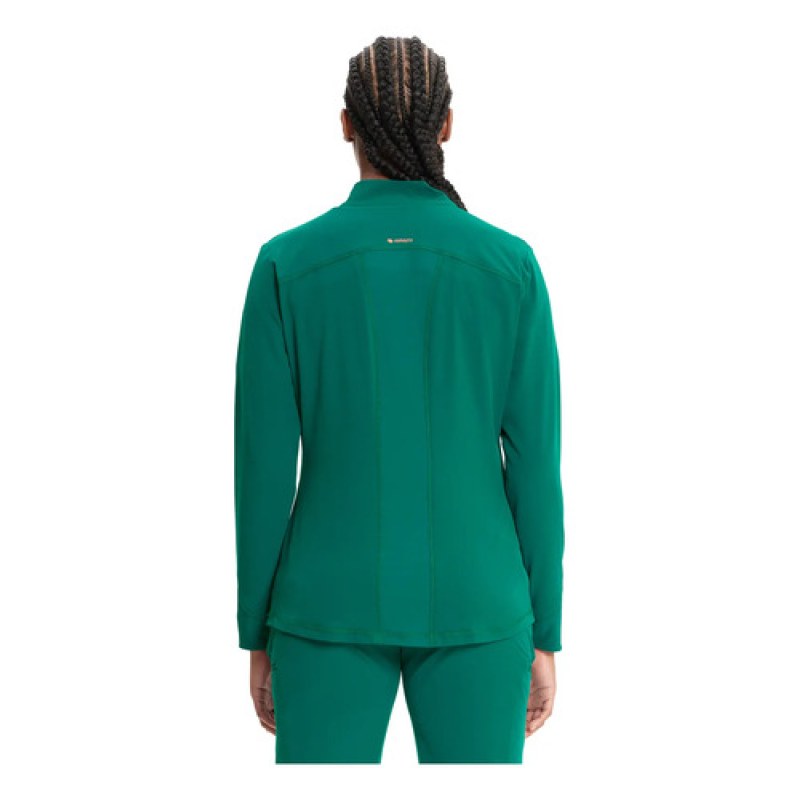 Infinity In320a Chamarra Médica Clínica Antibacterial Mujer #mlpos_11 | Color: HUNN - Hunter #color_hunn_-_hunter #sku_in320ahunnl #sku_in320ahunnm #sku_in320ahunns #sku_in320ahunnxl #sku_in320ahunnxs