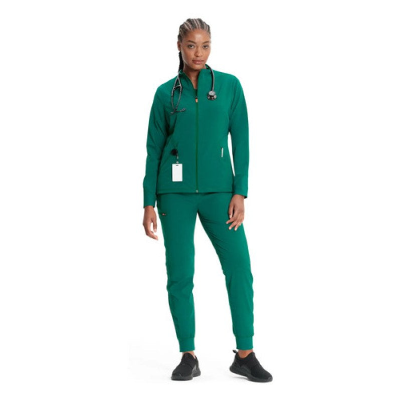 Infinity In320a Chamarra Médica Clínica Antibacterial Mujer #mlpos_12 | Color: HUNN - Hunter #color_hunn_-_hunter #sku_in320ahunnl #sku_in320ahunnm #sku_in320ahunns #sku_in320ahunnxl #sku_in320ahunnxs