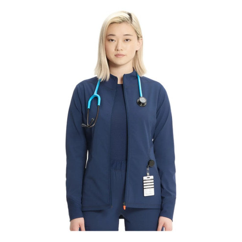 Infinity In320a Chamarra Médica Clínica Antibacterial Mujer #mlpos_14 | Color: NAV - Azul marino #color_nav_-_azul_marino #sku_in320anavl #sku_in320anavm #sku_in320anavs #sku_in320anavxl #sku_in320anavxs