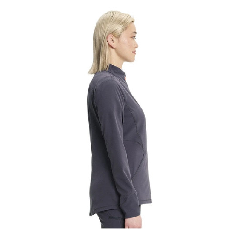 Infinity In320a Chamarra Médica Clínica Antibacterial Mujer #mlpos_26 | Color: PWT - Gris Oxford #color_pwt_-_gris_oxford #sku_in320apwtl #sku_in320apwtm #sku_in320apwts #sku_in320apwtxl #sku_in320apwtxs