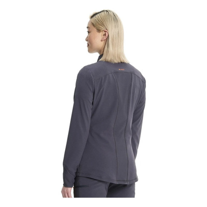 Infinity In320a Chamarra Médica Clínica Antibacterial Mujer #mlpos_27 | Color: PWT - Gris Oxford #color_pwt_-_gris_oxford #sku_in320apwtl #sku_in320apwtm #sku_in320apwts #sku_in320apwtxl #sku_in320apwtxs