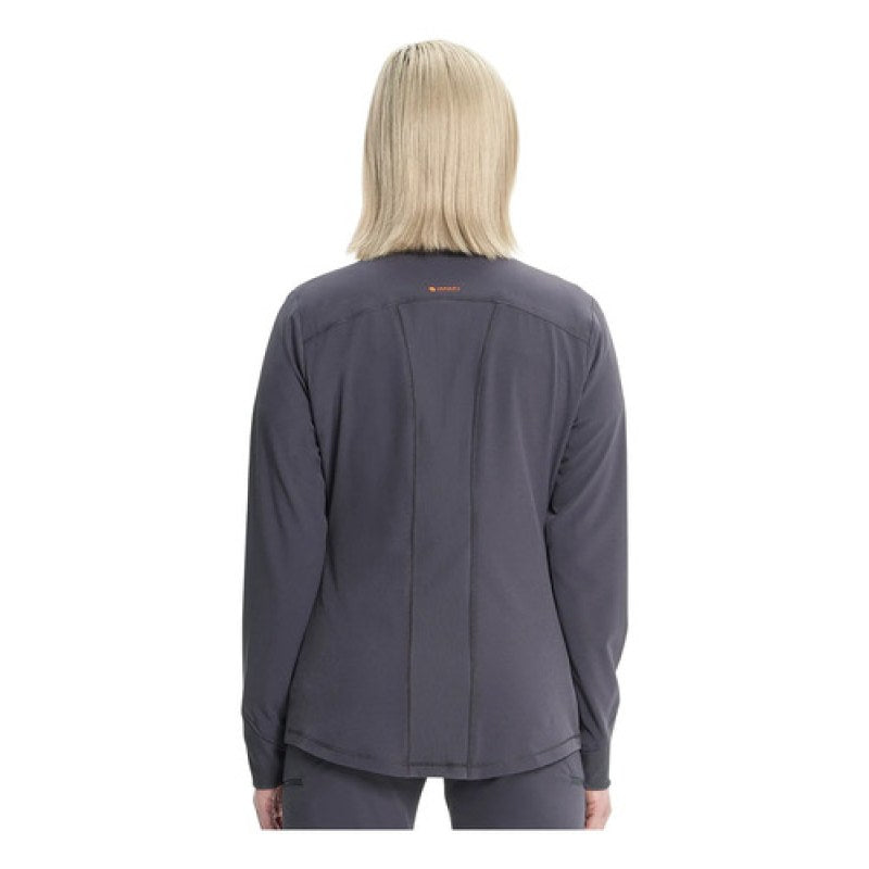 Infinity In320a Chamarra Médica Clínica Antibacterial Mujer #mlpos_28 | Color: PWT - Gris Oxford #color_pwt_-_gris_oxford #sku_in320apwtl #sku_in320apwtm #sku_in320apwts #sku_in320apwtxl #sku_in320apwtxs