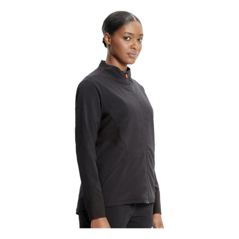 Infinity In320a Chamarra Médica Clínica Antibacterial Mujer #mlpos_3 | Color: BLK - Negra #color_blk_-_negra #sku_in320ablkl #sku_in320ablkm #sku_in320ablks #sku_in320ablkxl #sku_in320ablkxs
