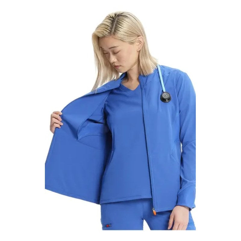 Infinity In320a Chamarra Médica Clínica Antibacterial Mujer #mlpos_31 | Color: ROY - Azul rey #color_roy_-_azul_rey #sku_in320aroyl #sku_in320aroym #sku_in320aroys #sku_in320aroyxs