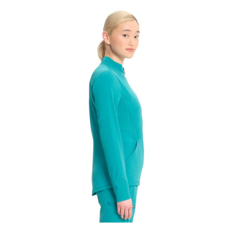 Infinity In320a Chamarra Médica Clínica Antibacterial Mujer #mlpos_40 | Color: TLBN - Teal Blue #color_tlbn_-_teal_blue #sku_in320atlbnl #sku_in320atlbnm #sku_in320atlbns #sku_in320atlbnxs