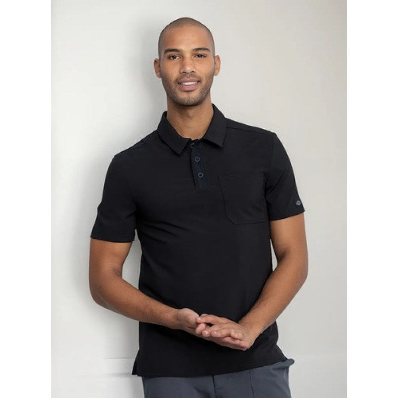 Playera Dickies Dk925 Tipo Polo Deportiva Stretch T Extras #mlpos_7 | Color: BAPS - Negra #color_baps_-_negra #sku_dk925baps3xl #sku_dk925baps4xl #sku_dk925baps5xl