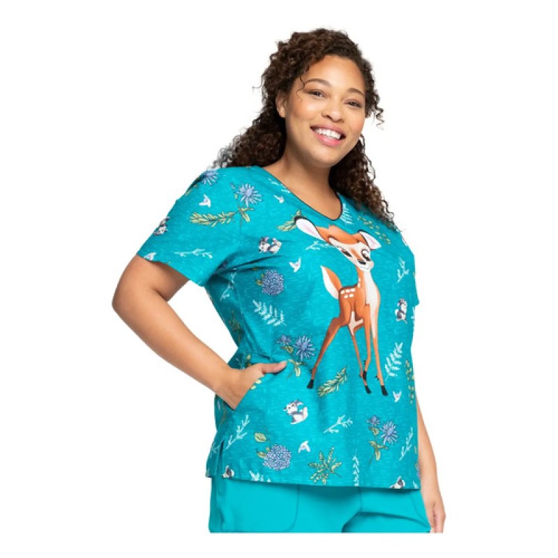 Disney Tf626 Filipina Quirúrgica Médica Clínica Bambi #mlpos_2 | Color: BARW - Turquesa #color_barw_-_turquesa #sku_tf626barwl #sku_tf626barwm #sku_tf626barws #sku_tf626barwxl #sku_tf626barwxs