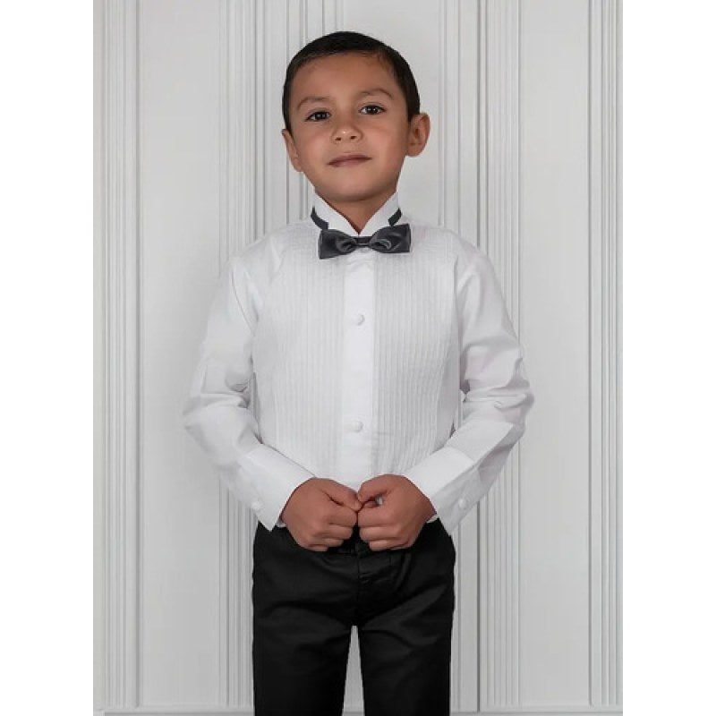 Camisa Zanely Smoking Cuello De Paloma Infantil Juvenil #mlpos_1 | Color: Blanca #color_blanca #sku_znplm02 #sku_znplm04 #sku_znplm06 #sku_znplm08 #sku_znplm10 #sku_znplm12 #sku_znplm14 #sku_znplm16