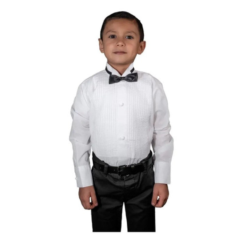 Camisa Zanely Smoking Cuello De Paloma Infantil Juvenil #mlpos_2 | Color: Blanca #color_blanca #sku_znplm02 #sku_znplm04 #sku_znplm06 #sku_znplm08 #sku_znplm10 #sku_znplm12 #sku_znplm14 #sku_znplm16