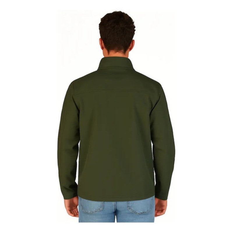 Chamarra Softshell Neopreno Repelente Cálida Térmica #mlpos_12 | Color: Verde Olivo #color_verde_olivo #sku_pc0046vrl #sku_pc0046vrm #sku_pc0046vrs #sku_pc0046vrxl
