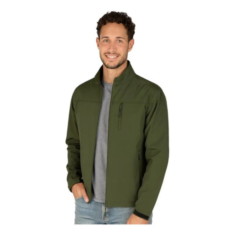 Chamarra Softshell Neopreno Repelente Cálida Térmica #mlpos_13 | Color: Verde Olivo #color_verde_olivo #sku_pc0046vrl #sku_pc0046vrm #sku_pc0046vrs #sku_pc0046vrxl