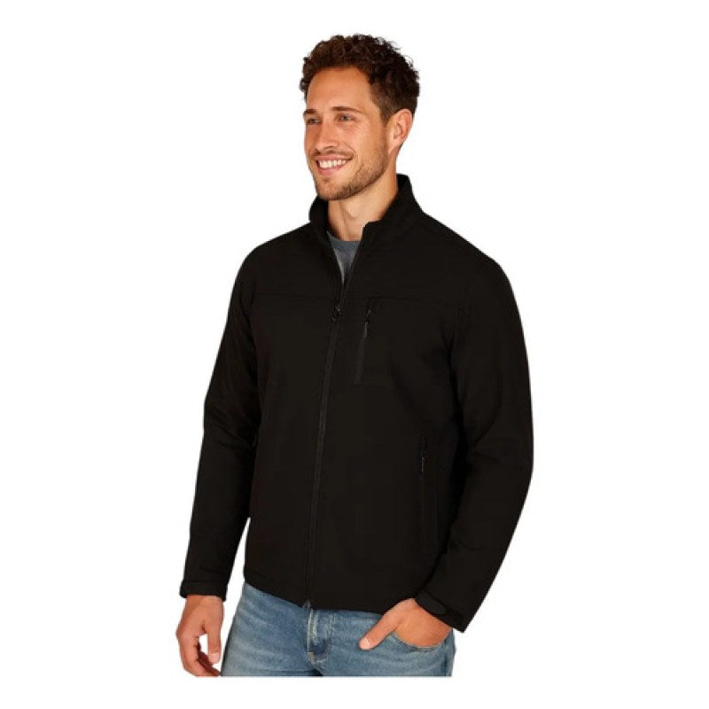 Chamarra Softshell Neopreno Repelente Cálida Térmica #mlpos_6 | Color: Negra #color_negra #sku_pc0046ngl #sku_pc0046ngm #sku_pc0046ngs #sku_pc0046ngxl