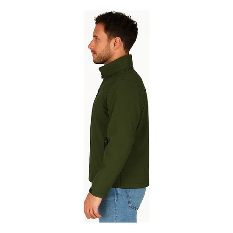 Chamarra Softshell Neopreno Repelente Cálida Térmica Capucha #mlpos_22 | Color: Verde Olivo #color_verde_olivo #sku_pc0047vrl #sku_pc0047vrm #sku_pc0047vrs #sku_pc0047vrsxl