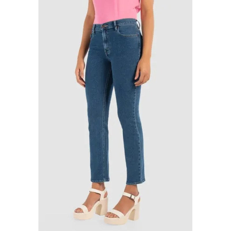 Pantalón Oggi Jeans Atraction Mezclilla Corte Recto Stretch #mlpos_2 #mlitem_MLM2792169497 | Color: Gin Blue | Talla: 11 #color_gin_blue #sku_atgb5 #sku_atgb7 #sku_atgb9 #sku_atgb11 #sku_atgb13 #sku_atgb15 #sku_atgb17 #sku_atgb19
