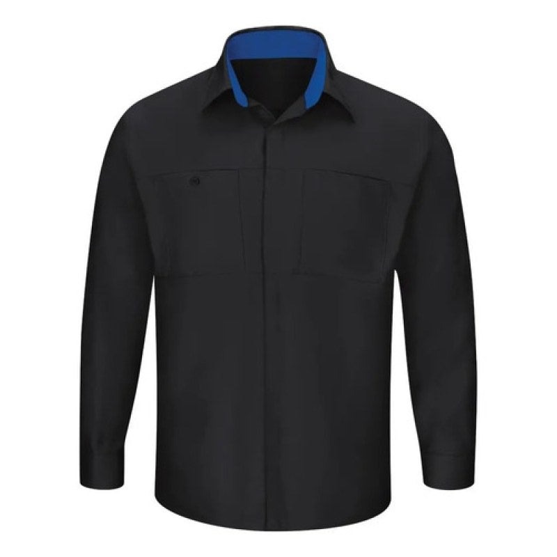 Red Kap Sy32 Camisa Manga Larga Mecánico Repelente Extras #mlpos_40 #mlitem_MLM4949100008 | Color: BR - Negra con azul rey | Talla: 3XL #color_br_-_negra_con_azul_rey #sku_sy32brrg3xl #sku_sy32brrg4xl #sku_sy32brrg5xl