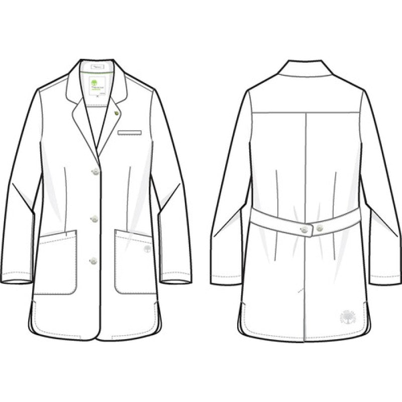Healing Hands 5101 Bata Médica Clínica Laboratorio Mujer #mlpos_6 #mlitem_MLM3038934013 | Color: WHITE - Blanca | Talla: XS - Extra Chica #color_white_-_blanca #sku_5101whitel #sku_5101whitem #sku_5101whites #sku_5101whitexl #sku_5101whitexs