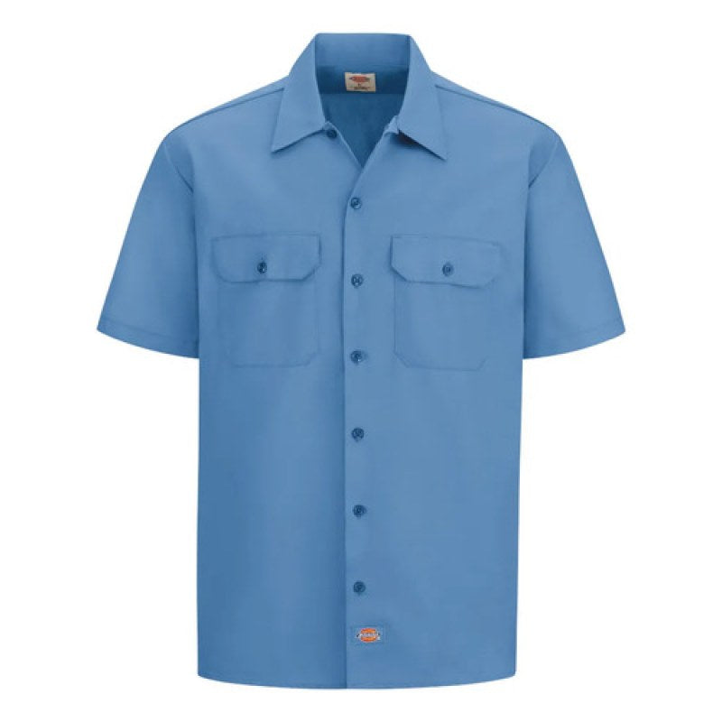 Camisa Dickies 2574 Manga Corta Durable Resistente Uso Rudo #mlpos_74 | Color: GB - Gulf Blue #color_gb_-_gulf_blue #sku_2574gbrgl #sku_2574gbrgm #sku_2574gbrgs