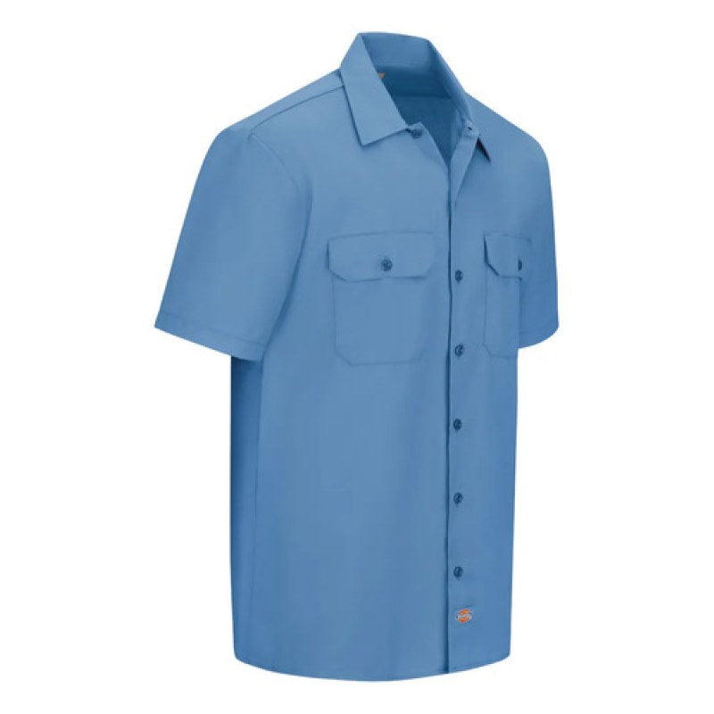 Camisa Dickies 2574 Manga Corta Durable Resistente Uso Rudo #mlpos_75 | Color: GB - Gulf Blue #color_gb_-_gulf_blue #sku_2574gbrgl #sku_2574gbrgm #sku_2574gbrgs