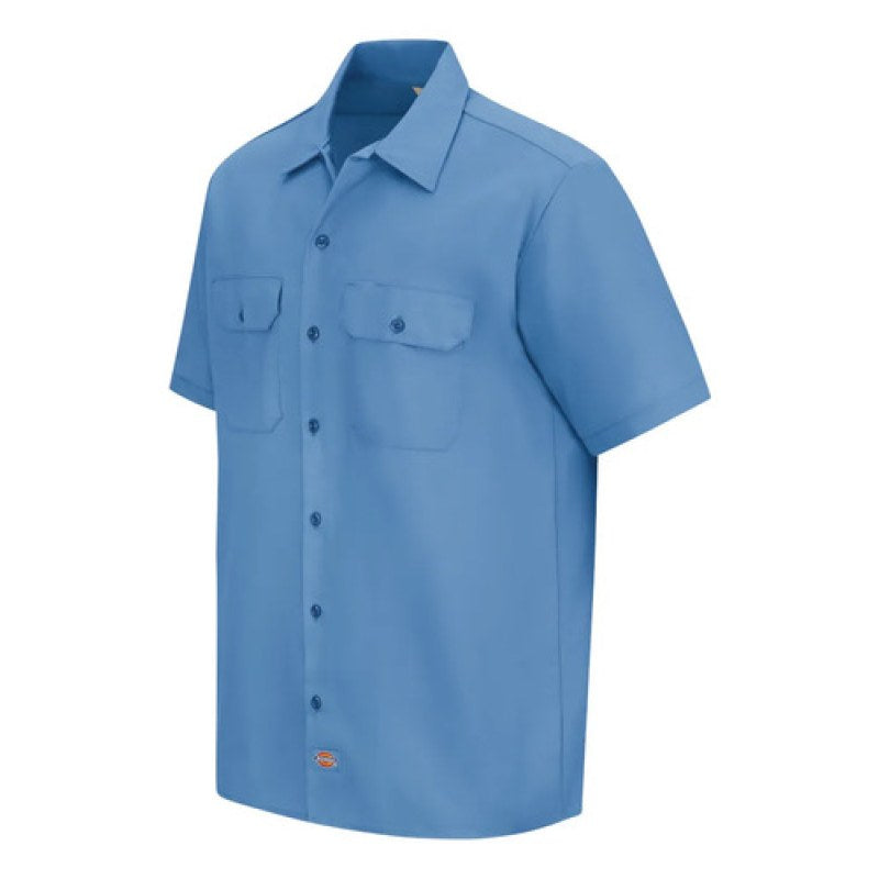 Camisa Dickies 2574 Manga Corta Durable Resistente Uso Rudo #mlpos_76 | Color: GB - Gulf Blue #color_gb_-_gulf_blue #sku_2574gbrgl #sku_2574gbrgm #sku_2574gbrgs