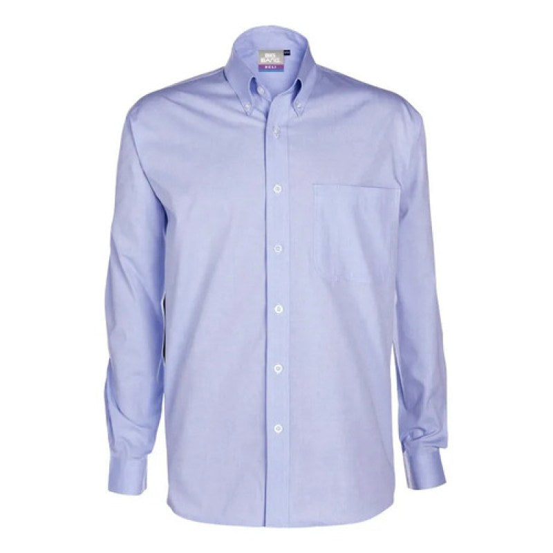 Camisa Bigbang Heli Tela Tipo Oxford Casual Vestir Uniforme #mlpos_18 #mlitem_MLM5618862762 | Color: Lago | Talla: M #color_lago #sku_bghlllgm