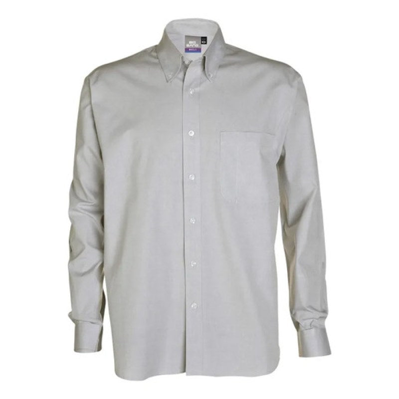 Camisa Bigbang Heli Tela Tipo Oxford Casual Vestir Uniforme #mlpos_3 #mlitem_MLM3073015099 | Color: Ceniza | Talla: XL #color_ceniza #sku_bghllcnxl