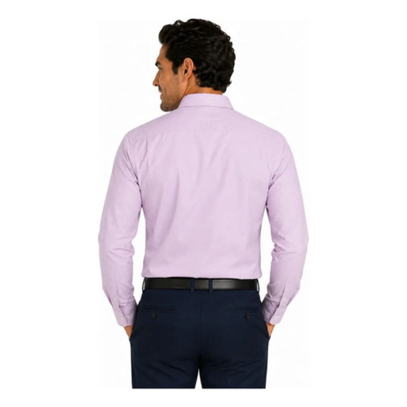 Camisa Bigbang Heli Tela Tipo Oxford Casual Vestir Uniforme #mlpos_7 #mlitem_MLM3073015101 | Color: Ciruela | Talla: L #color_ciruela #sku_bghllcrl