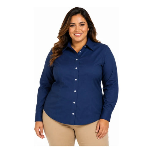 Blusa Bigbang Moon Manga Larga Vestir Casual Uniforme Extras #mlpos_1 #mlitem_MLM3102647517 | Color: Azul Francia | Talla: 2XL #color_azul_francia #sku_bgmnblfr2xl #sku_bgmnblfr3xl