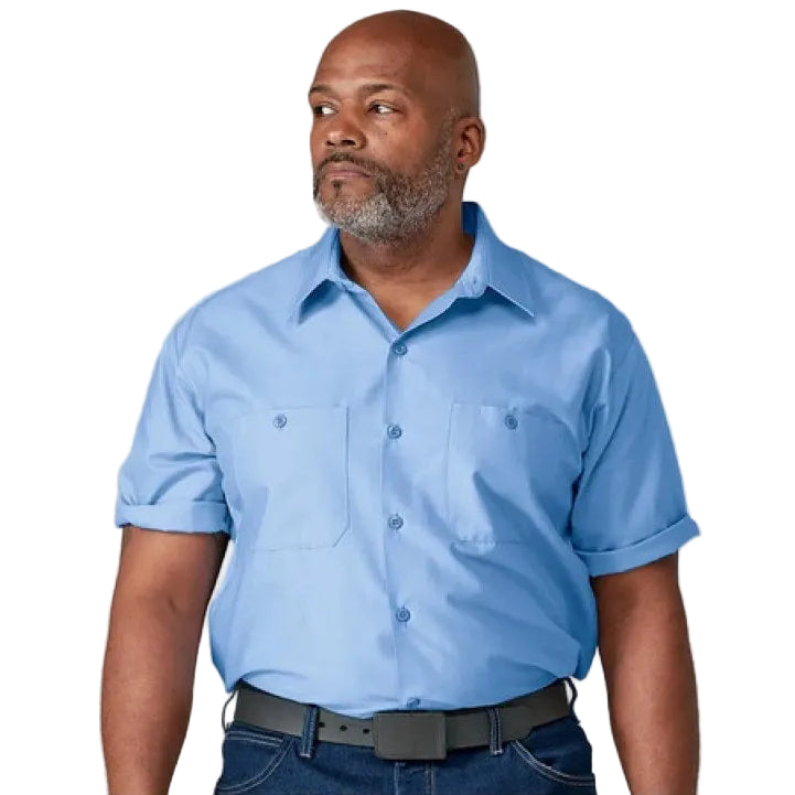 Camisa Dickies Ls51 Worktech Manga Corta Ventilada Fresca #mlpos_1 #mlitem_MLM3124379549 | Color: LW - Azul claro | Talla: L - Large #color_lw_-_azul_claro #sku_ls51lwrgl #sku_ls51lwrgm