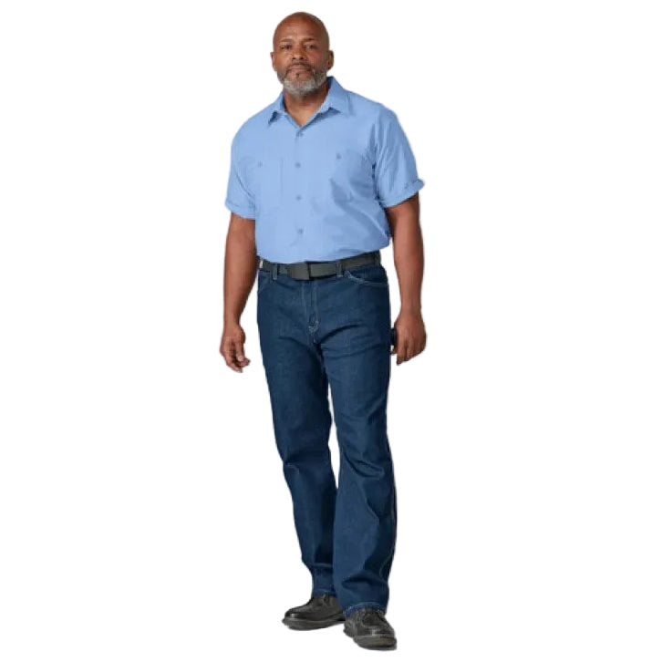 Camisa Dickies Ls51 Worktech Manga Corta Ventilada Fresca #mlpos_5 #mlitem_MLM3124379549 | Color: LW - Azul claro | Talla: L - Large #color_lw_-_azul_claro #sku_ls51lwrgl #sku_ls51lwrgm