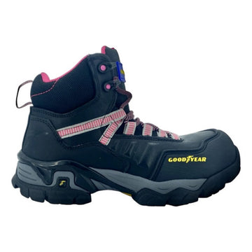 Bota Goodyear Gy-102 Safetrek Dieléctrica Casquillo Mujer #mlpos_1 #mlitem_MLM3140162335 | Color: Negra | Talla: 24 #color_negra #sku_gy102ng22 #sku_gy102ng23 #sku_gy102ng24 #sku_gy102ng25 #sku_gy102ng26