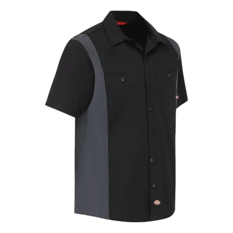 Camisa Dickies 24 Manga Corta Combinada Durable Talla Extra #mlpos_10 #mlitem_MLM3375951683 | Color: BKCH - Negra con Gris Oxford | Talla: 3XL #color_bkch_-_negra_con_gris_oxford #sku_24bkchrg3xl #sku_24bkchrg4xl