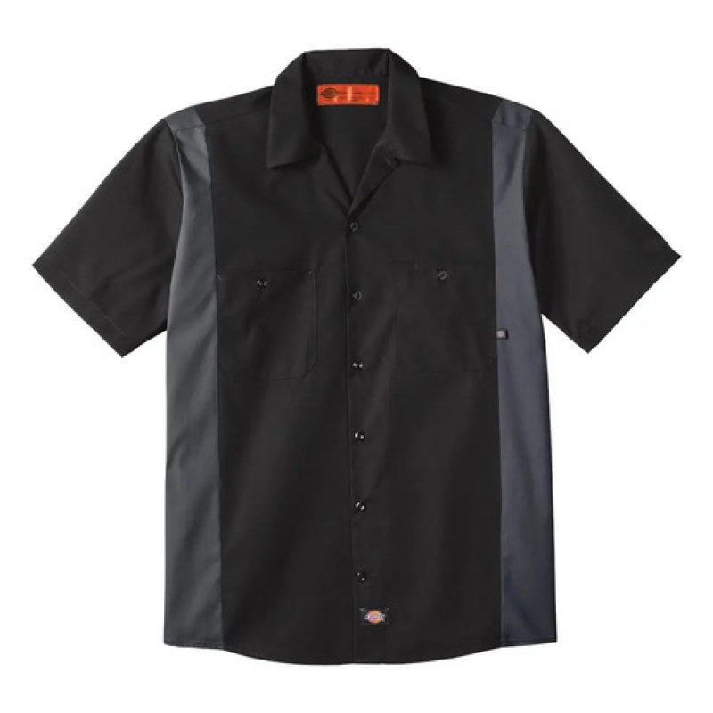 Camisa Dickies 24 Manga Corta Combinada Durable Talla Extra #mlpos_13 #mlitem_MLM3375951683 | Color: BKCH - Negra con Gris Oxford | Talla: 3XL #color_bkch_-_negra_con_gris_oxford #sku_24bkchrg3xl #sku_24bkchrg4xl