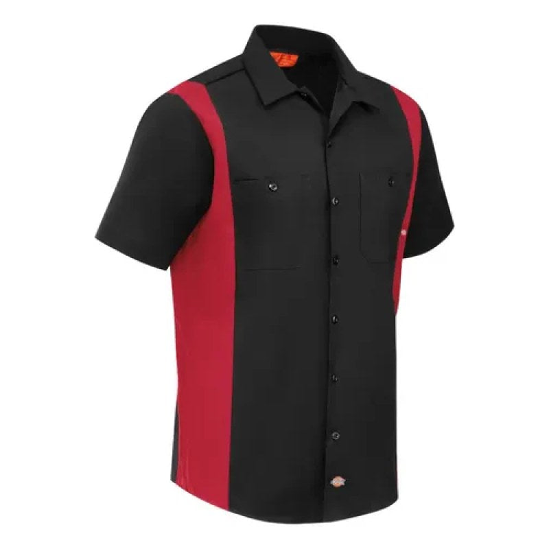 Camisa Dickies 24 Manga Corta Combinada Durable Talla Extra #mlpos_3 #mlitem_MLM3375927061 | Color: Bker - Negra con roja | Talla: 4XL #color_bker_-_negra_con_roja #sku_24bkerrg3xl #sku_24bkerrg4xl