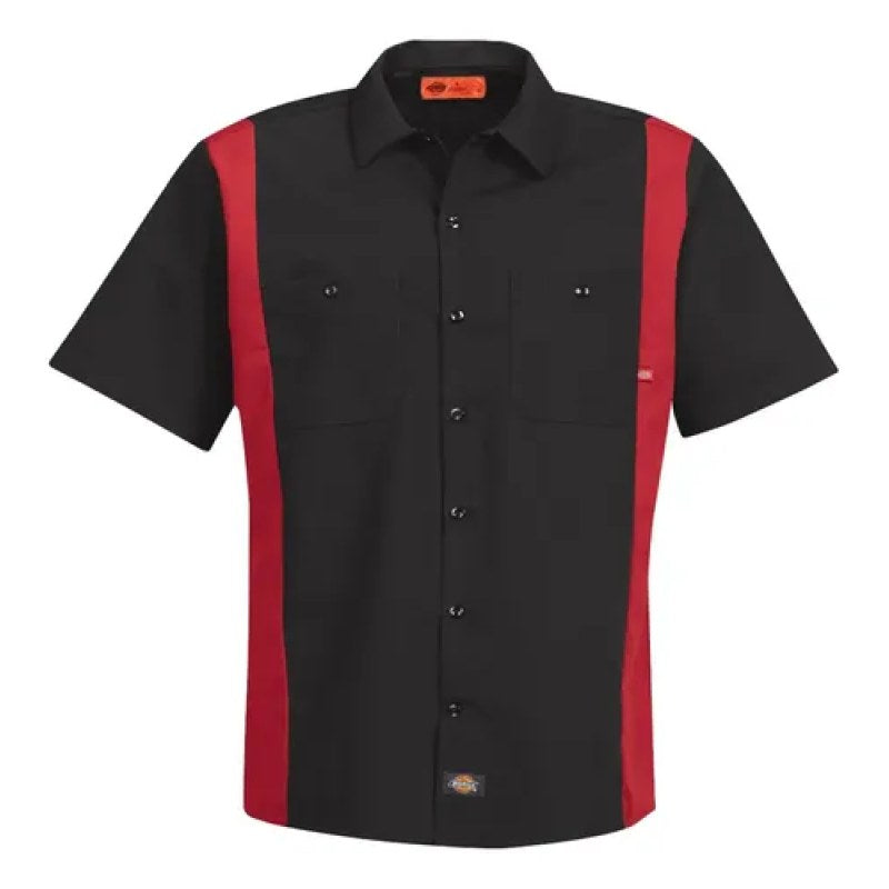 Camisa Dickies 24 Manga Corta Combinada Durable Talla Extra #mlpos_6 #mlitem_MLM3375927061 | Color: Bker - Negra con roja | Talla: 4XL #color_bker_-_negra_con_roja #sku_24bkerrg3xl #sku_24bkerrg4xl