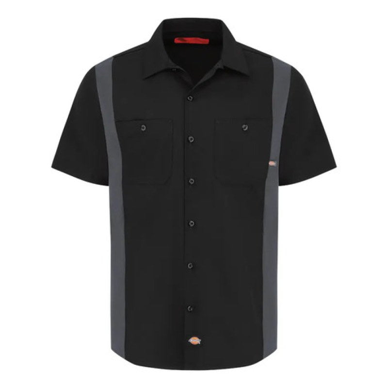 Camisa Dickies 24 Manga Corta Combinada Durable Talla Extra #mlpos_9 #mlitem_MLM3375951683 | Color: BKCH - Negra con Gris Oxford | Talla: 3XL #color_bkch_-_negra_con_gris_oxford #sku_24bkchrg3xl #sku_24bkchrg4xl