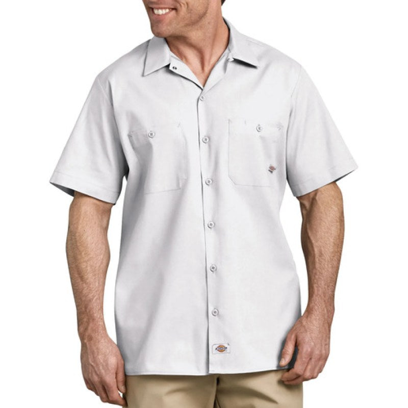 Camisa Dickies S535 Manga Corta Ligera Durable Resistente #mlpos_37 | Color: WH - Blanca #color_wh_-_blanca #sku_s535whrgl #sku_s535whrgm #sku_s535whrgs #sku_s535whrgxl