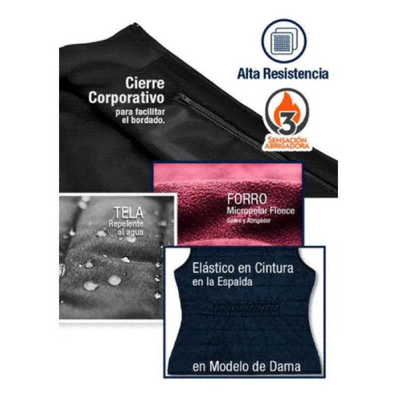 Chaleco Preslow San Cristobal Capitonado Repelente Mujer #mlpos_13 | Color: Negro #color_negro #sku_prd77115negch #sku_prd77115neggd #sku_prd77115negmd