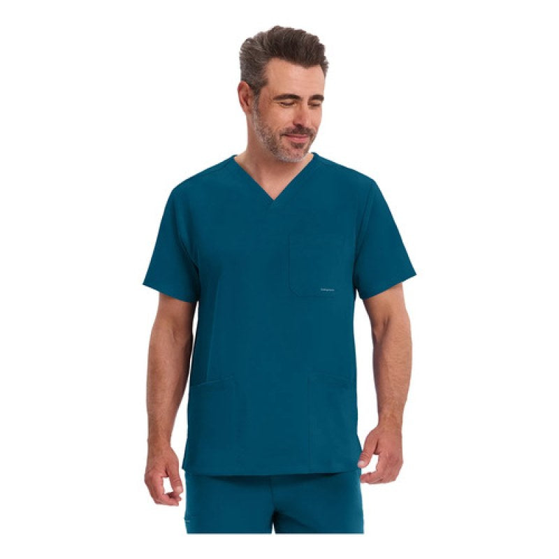 Healing Hands Works 2590 Filipina Quirúrgica Stretch Hombre #mlpos_41 | Color: CARIB - Verde Caribe #color_carib_-_verde_caribe #sku_2590caribl #sku_2590caribm #sku_2590caribs #sku_2590caribxl #sku_2590caribxs
