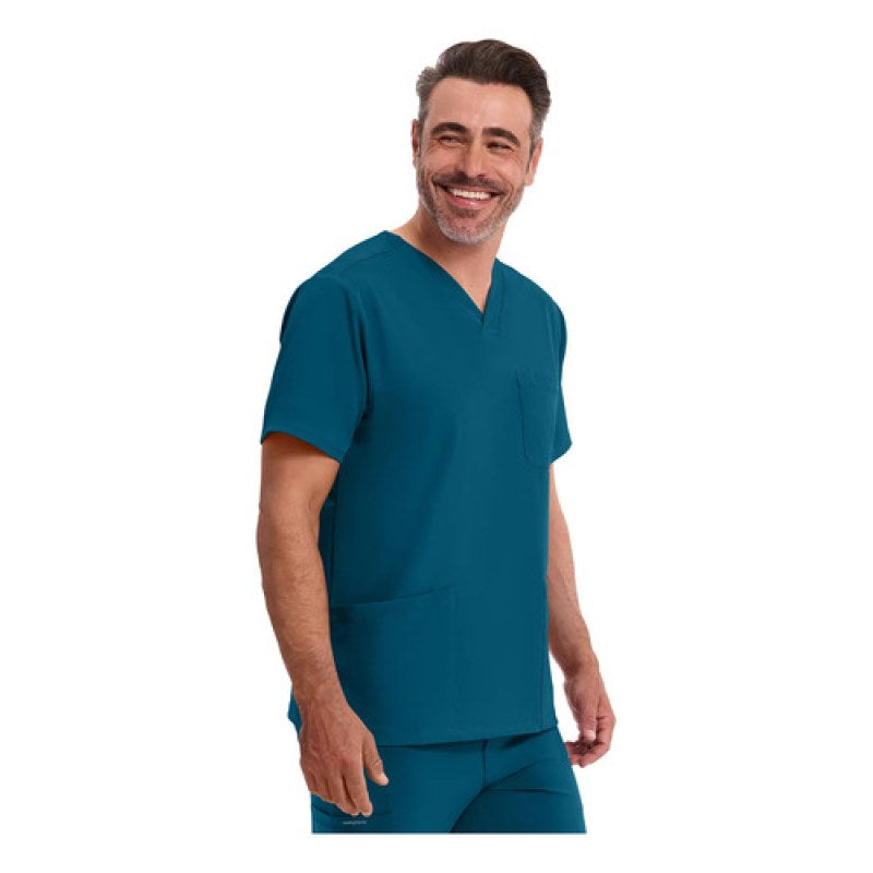 Healing Hands Works 2590 Filipina Quirúrgica Stretch Hombre #mlpos_42 | Color: CARIB - Verde Caribe #color_carib_-_verde_caribe #sku_2590caribl #sku_2590caribm #sku_2590caribs #sku_2590caribxl #sku_2590caribxs