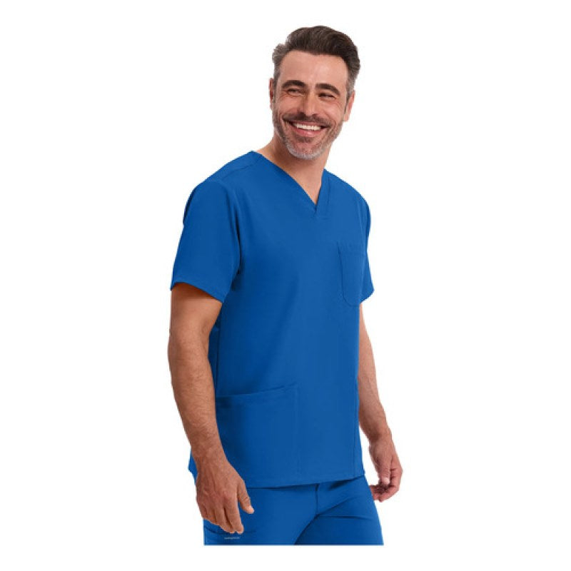 Healing Hands Works 2590 Filipina Quirúrgica Stretch Hombre #mlpos_46 | Color: Royal - Azul Rey #color_royal_-_azul_rey #sku_2590royall #sku_2590royalm #sku_2590royals #sku_2590royalxl #sku_2590royalxs