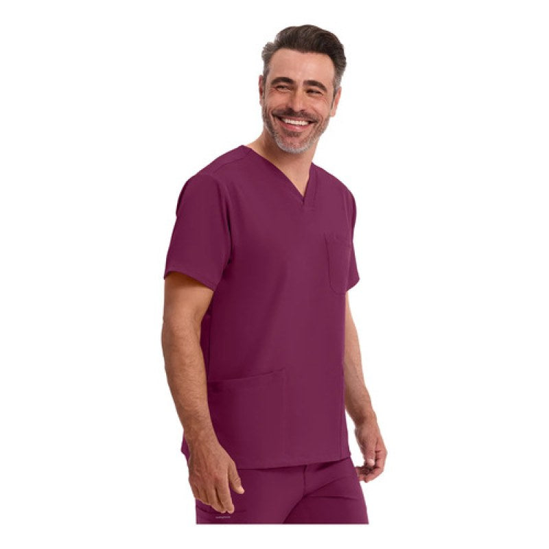 Healing Hands Works 2590 Filipina Quirúrgica Stretch Hombre #mlpos_54 | Color: Wine - Vino #color_wine_-_vino #sku_2590winel #sku_2590winem #sku_2590wines #sku_2590winexl #sku_2590winexs