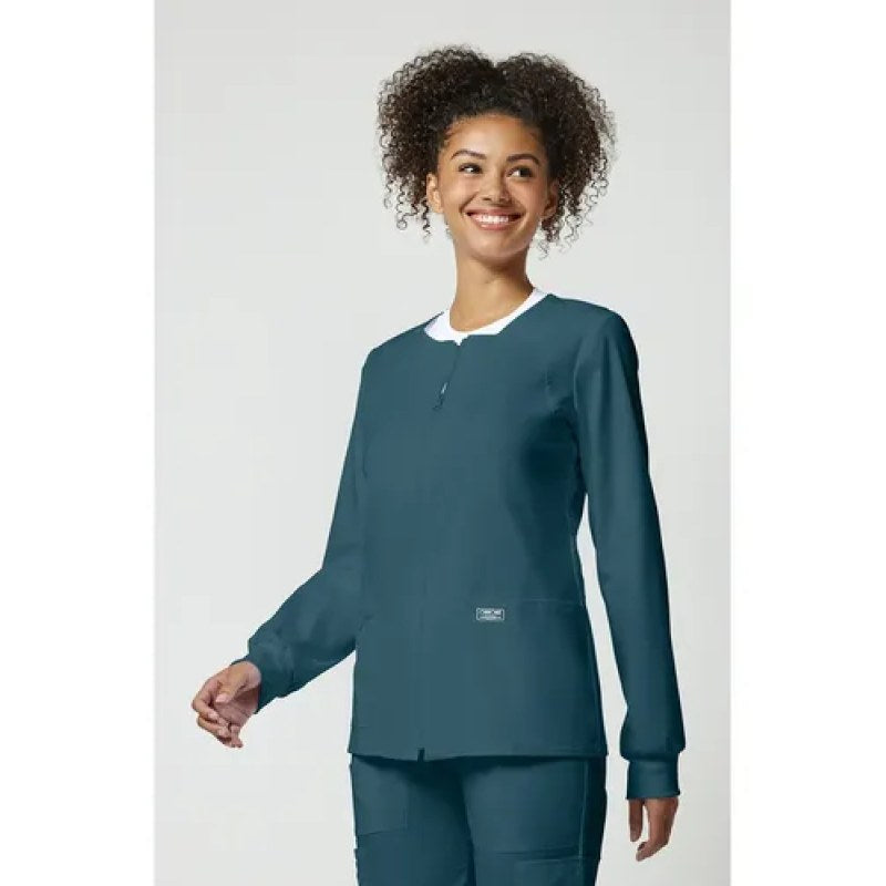 Cherokee 4315 Chamarra Core Stretch Médica Clínica Mujer #mlpos_28 | Color: CARW - Caribe #color_carw_-_caribe #sku_4315carwm #sku_4315carws #sku_4315carwxl #sku_4315carwxs