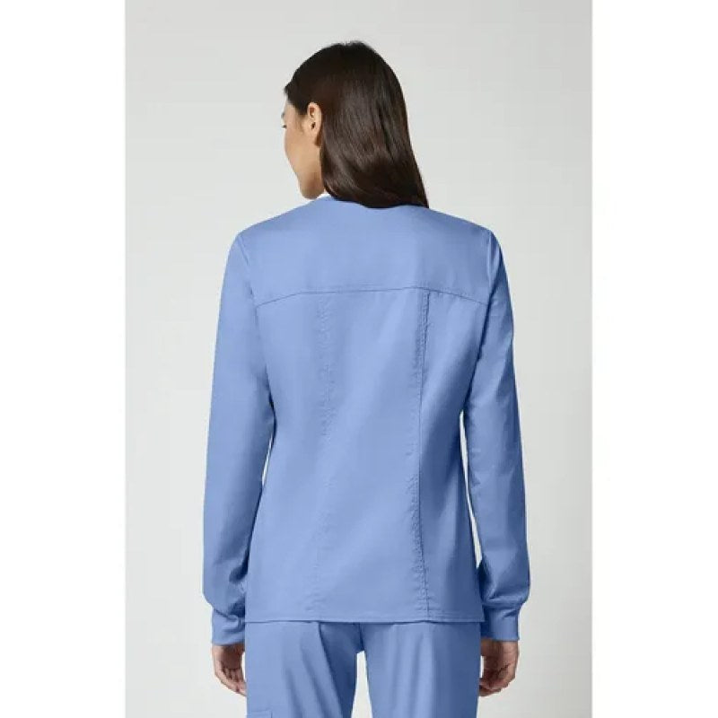 Cherokee 4315 Chamarra Core Stretch Médica Clínica Mujer #mlpos_34 | Color: CIEW - Azul cielo #color_ciew_-_azul_cielo #sku_4315ciewl #sku_4315ciewm #sku_4315ciews #sku_4315ciewxl #sku_4315ciewxs