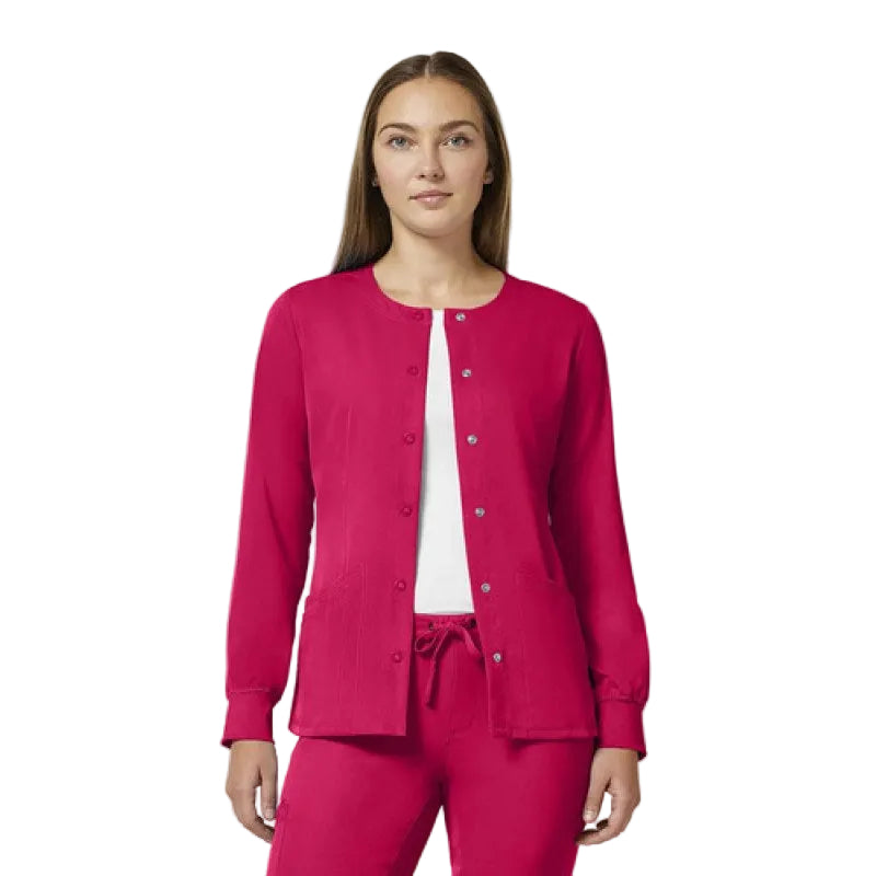 Healing Hands 5500 Chamarra Médica Clínica Quirúrgica Mujer #mlpos_49 | Color: CAAPI - Carnation Pink #color_caapi_-_carnation_pink #sku_5500caapil #sku_5500caapim #sku_5500caapis