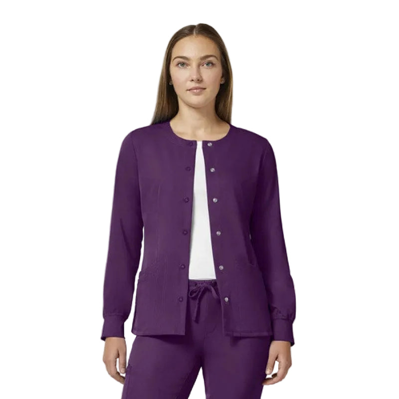 Healing Hands 5500 Chamarra Médica Clínica Quirúrgica Mujer #mlpos_53 | Color: EGGPL - Eggplant #color_eggpl_-_eggplant #sku_5500eggpll #sku_5500eggplm #sku_5500eggpls #sku_5500eggplxl #sku_5500eggplxs